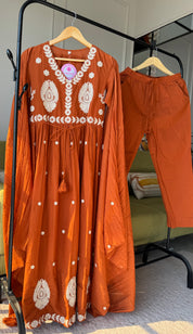 Sashi Embroided Cotton Dress