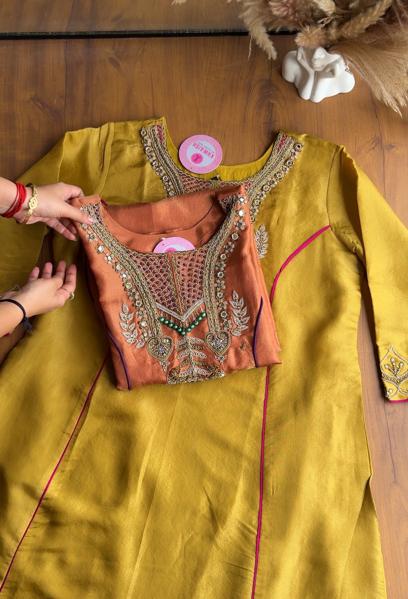 Sanjana Handwzardoshi Dress- Yelllow