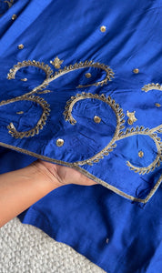 Shagun Angrakha Hand Work Dress- Blue