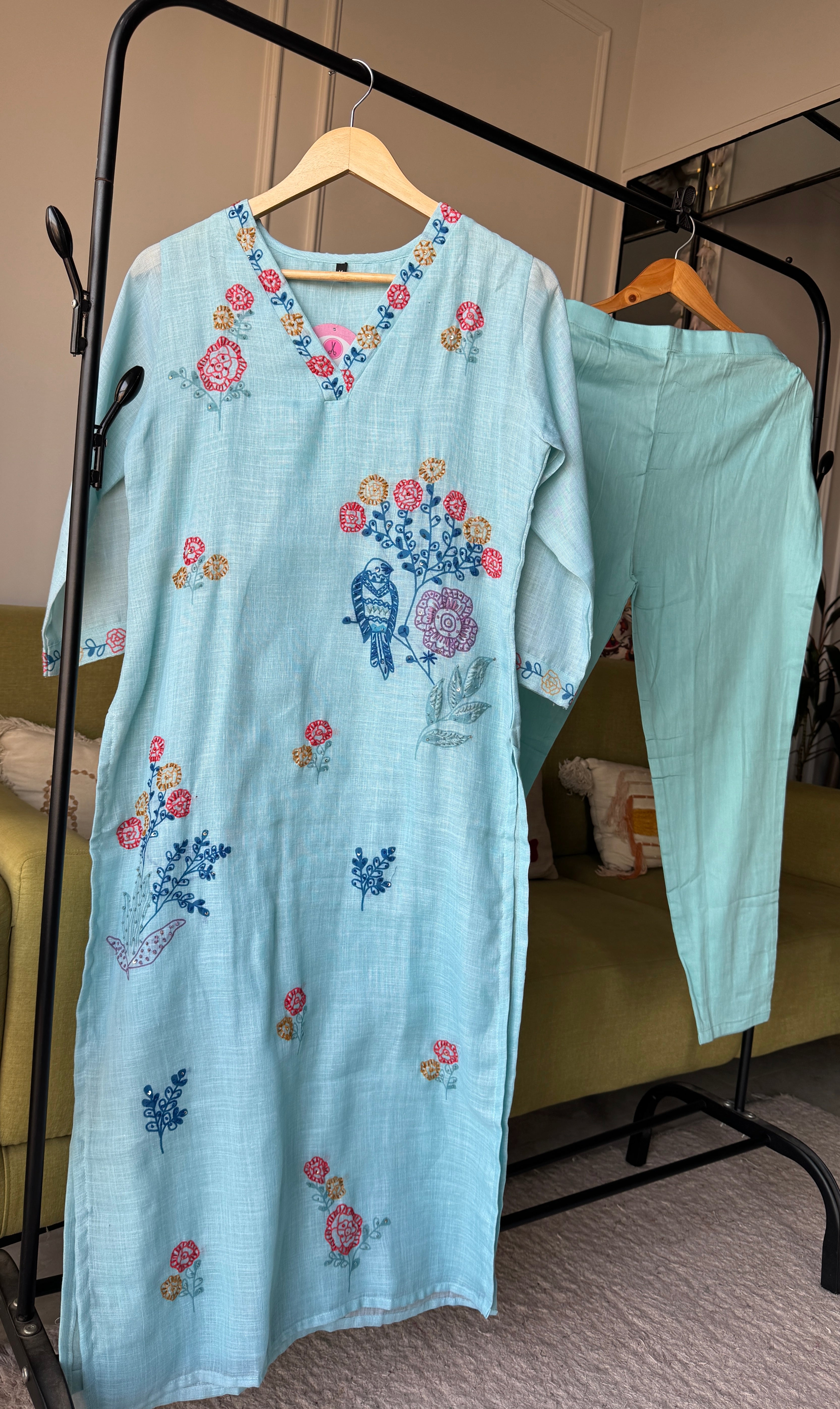 Sheenam Flower Embroided Dress