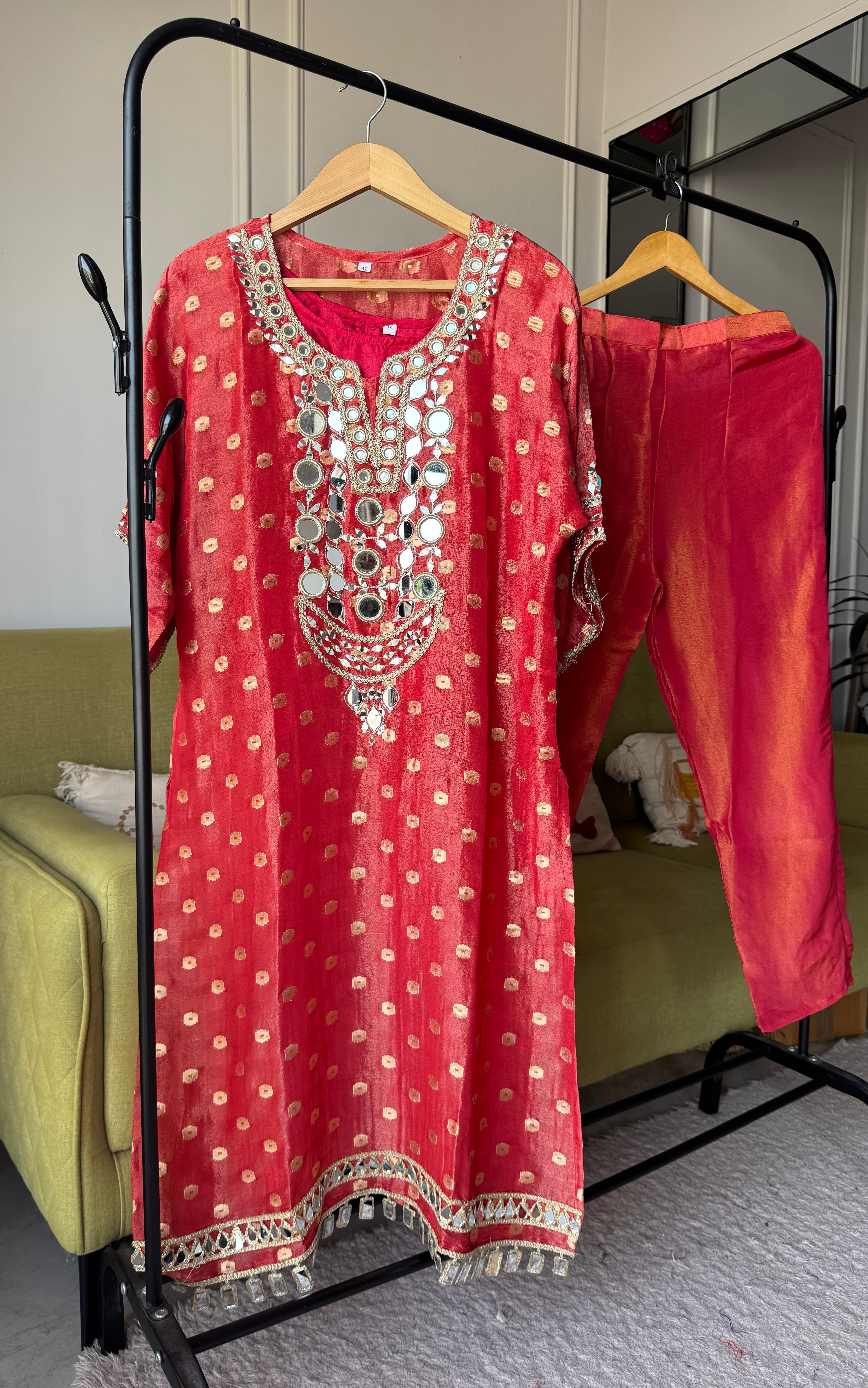 Diksha Mirror Work Coord Set