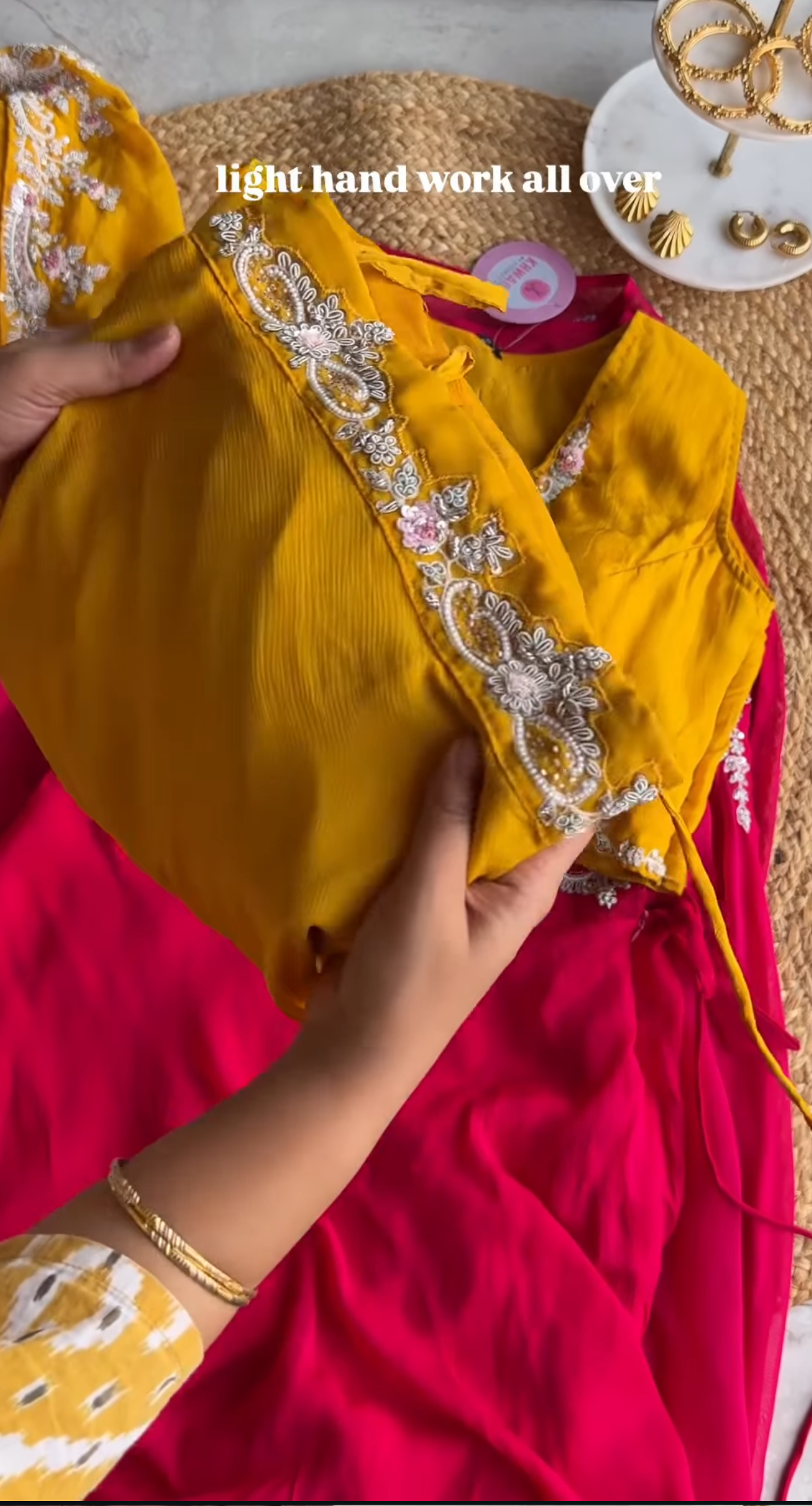 Sweta Crop Padded Blouse With Skirt and Cape