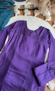 Riya Cotton With Kota Doriya Dupatta - Purple