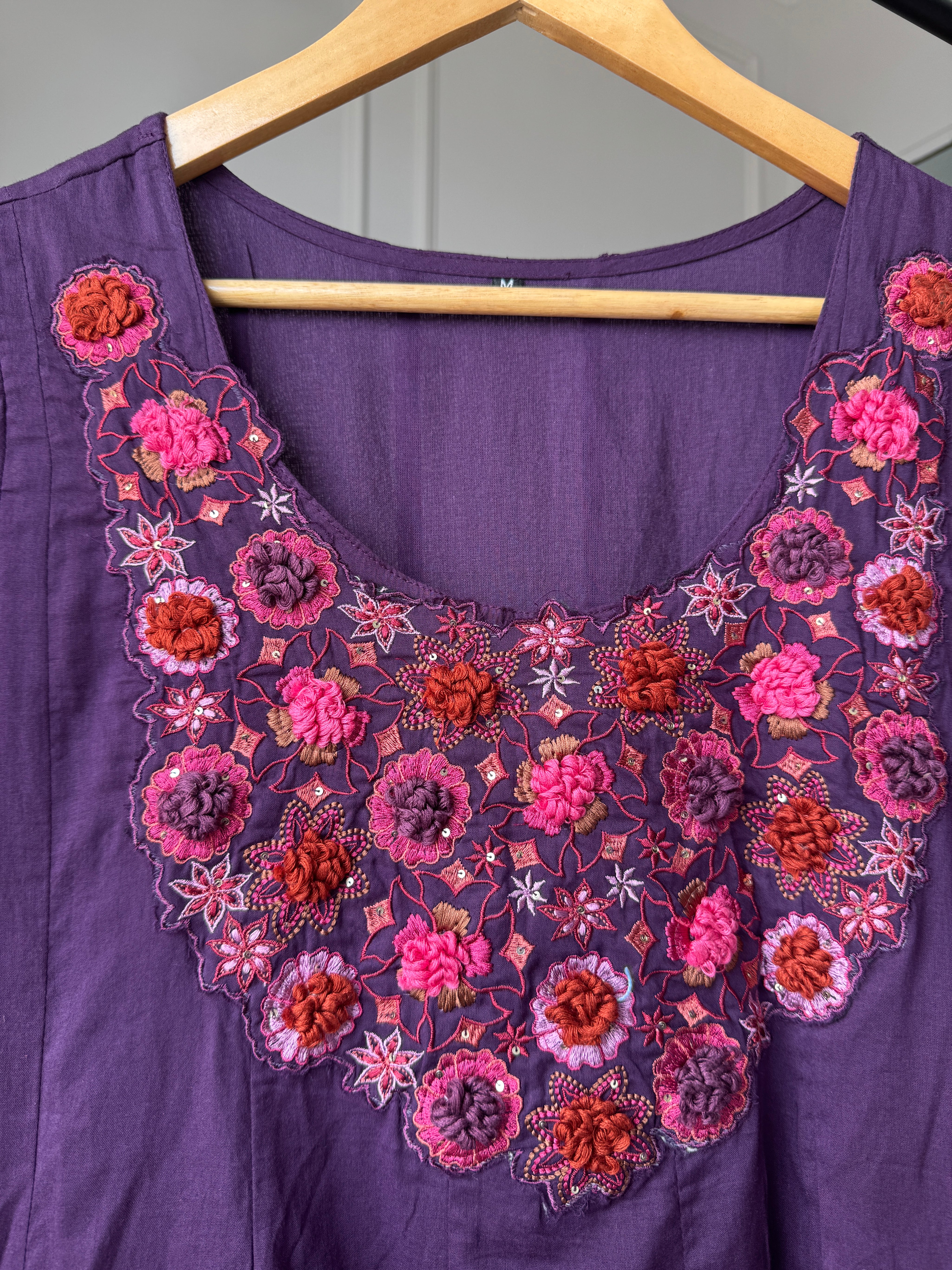 Shobha French Knot Cotton Dress