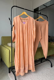 Priyanka Mul Chanderi Pleated Handwork Dress