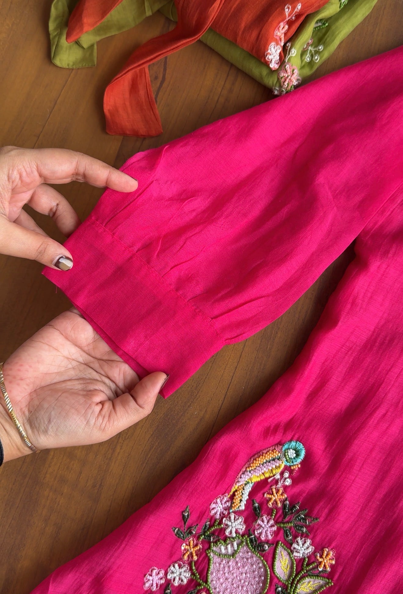 Dhyana Handwork Coords-Pink