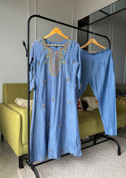 Shilpa Embroided Mul Chanderi Dress