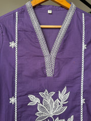 Neelam Cotton Embroided Drees