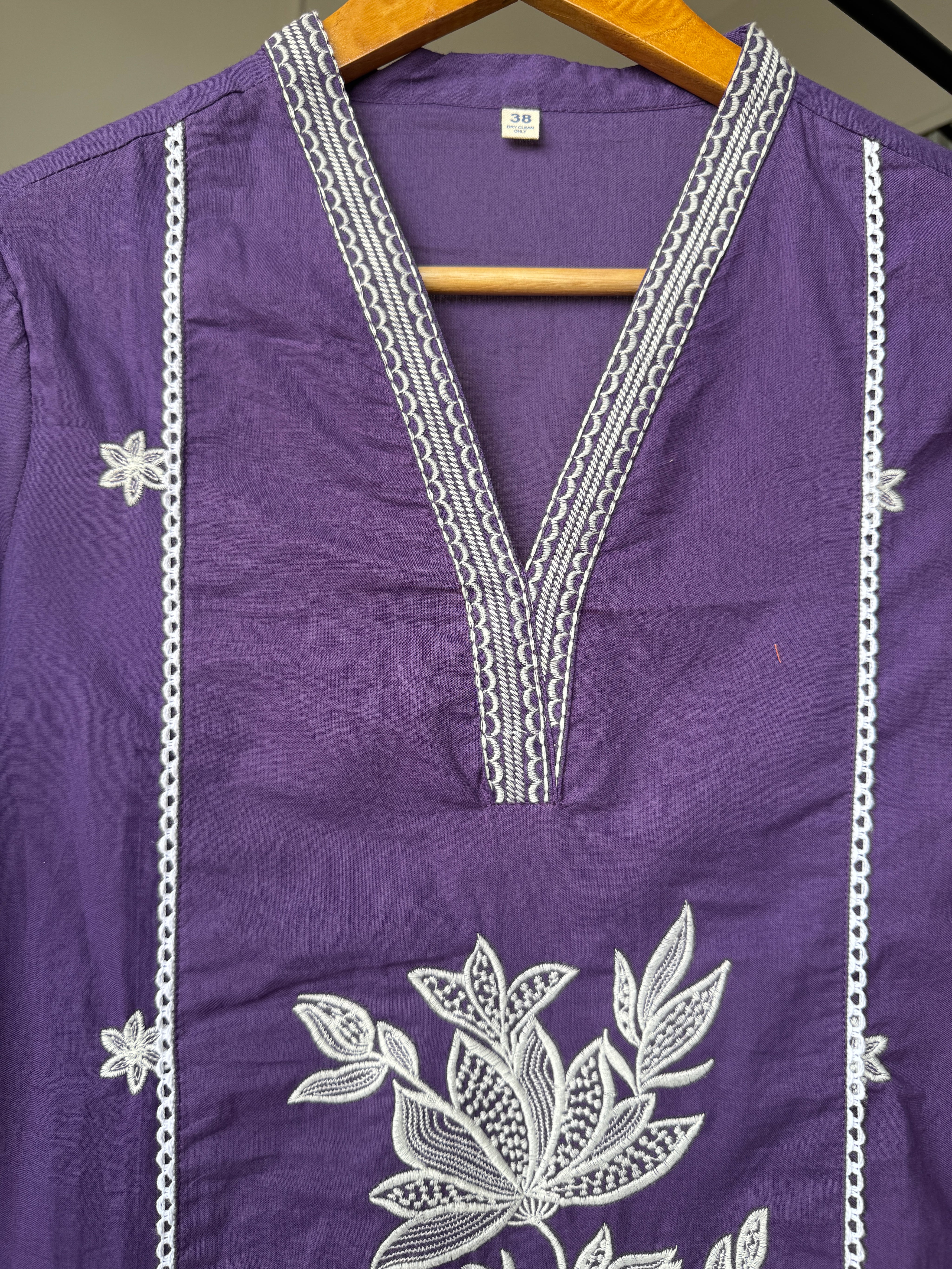 Neelam Cotton Embroided Drees