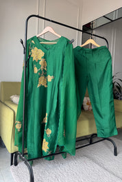 Hetal Handwork Dress- Green