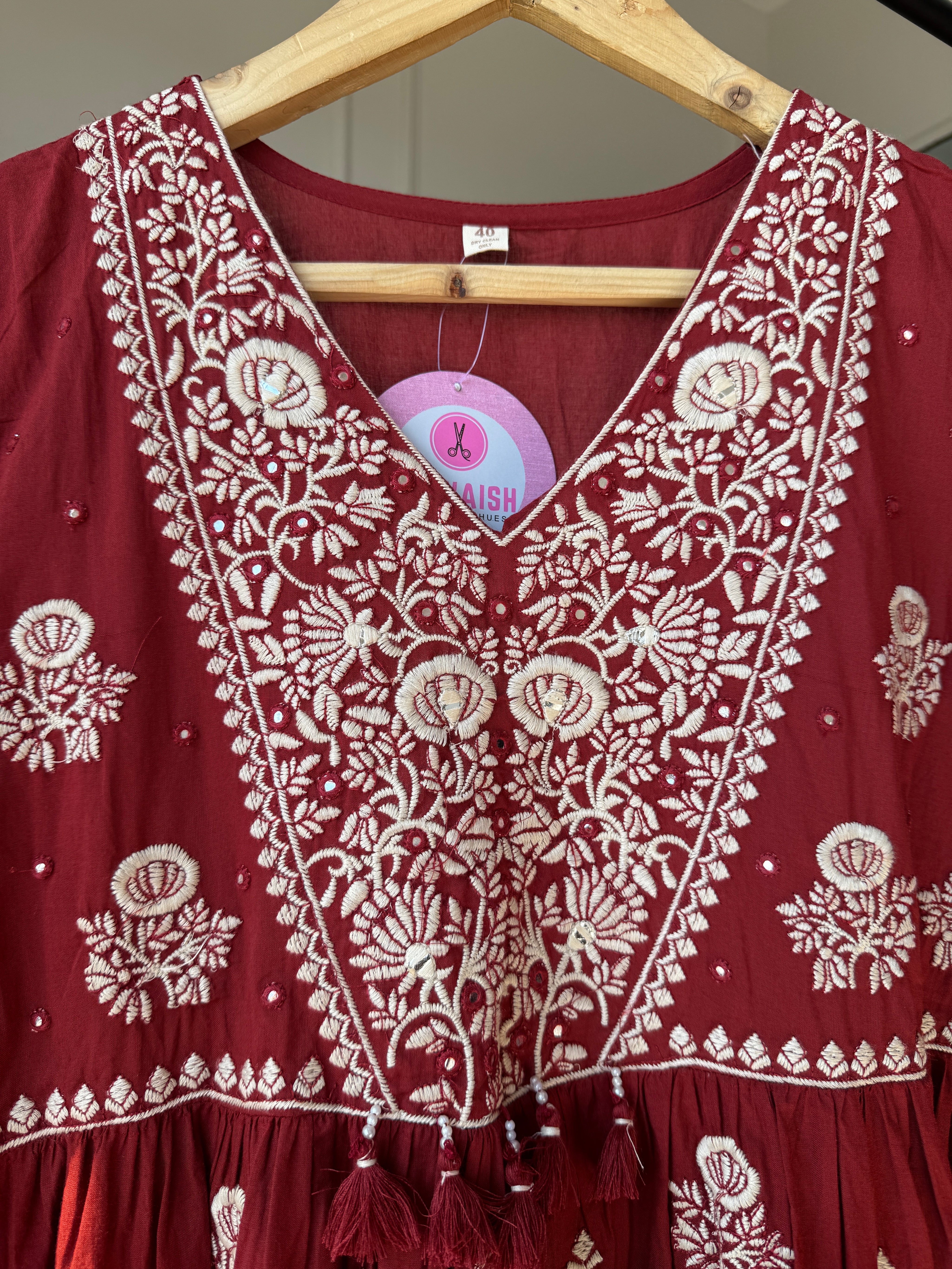 Prachi Embroided Cotton Dress
