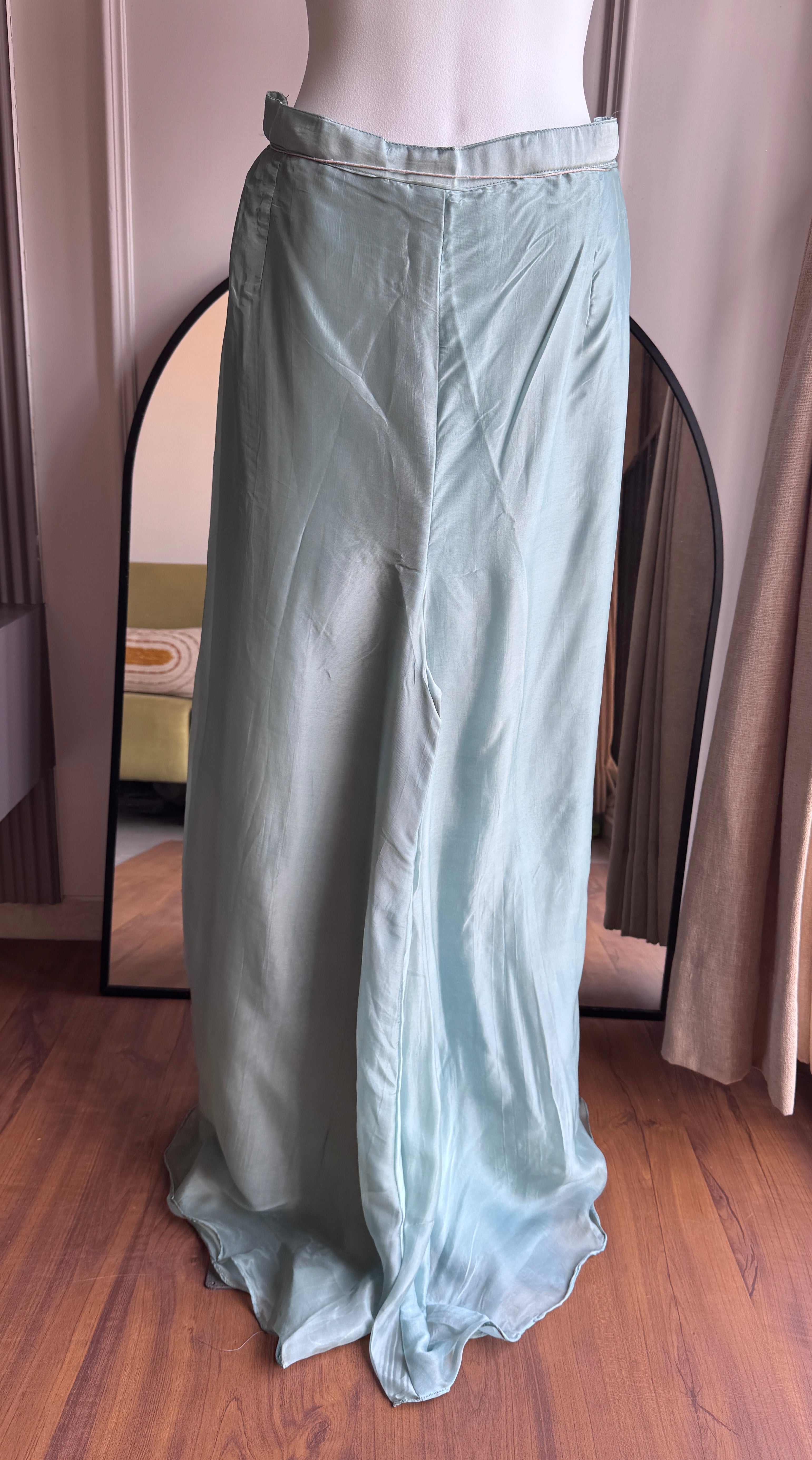 Devika Embroided Dress- Sky Blue (Make to Order)