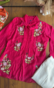 Dhyana Handwork Coords-Pink