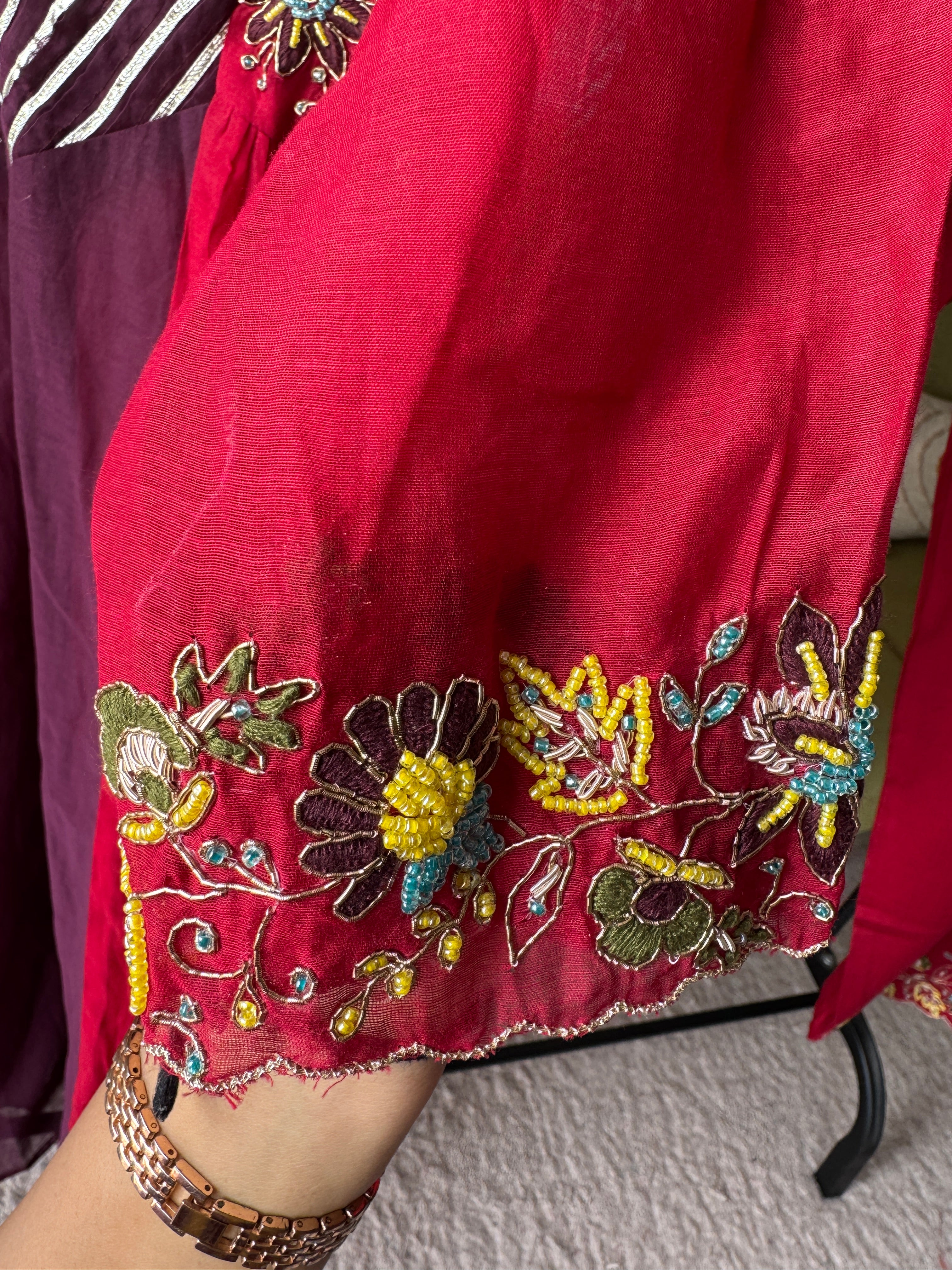 Shagun Gotapatti With Handwork Dress