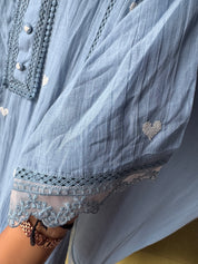 Ayushi Mul Chanderi  Embroided Coord Set