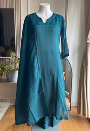 Riya Cotton With Kota Doriya Dupatta - Blue