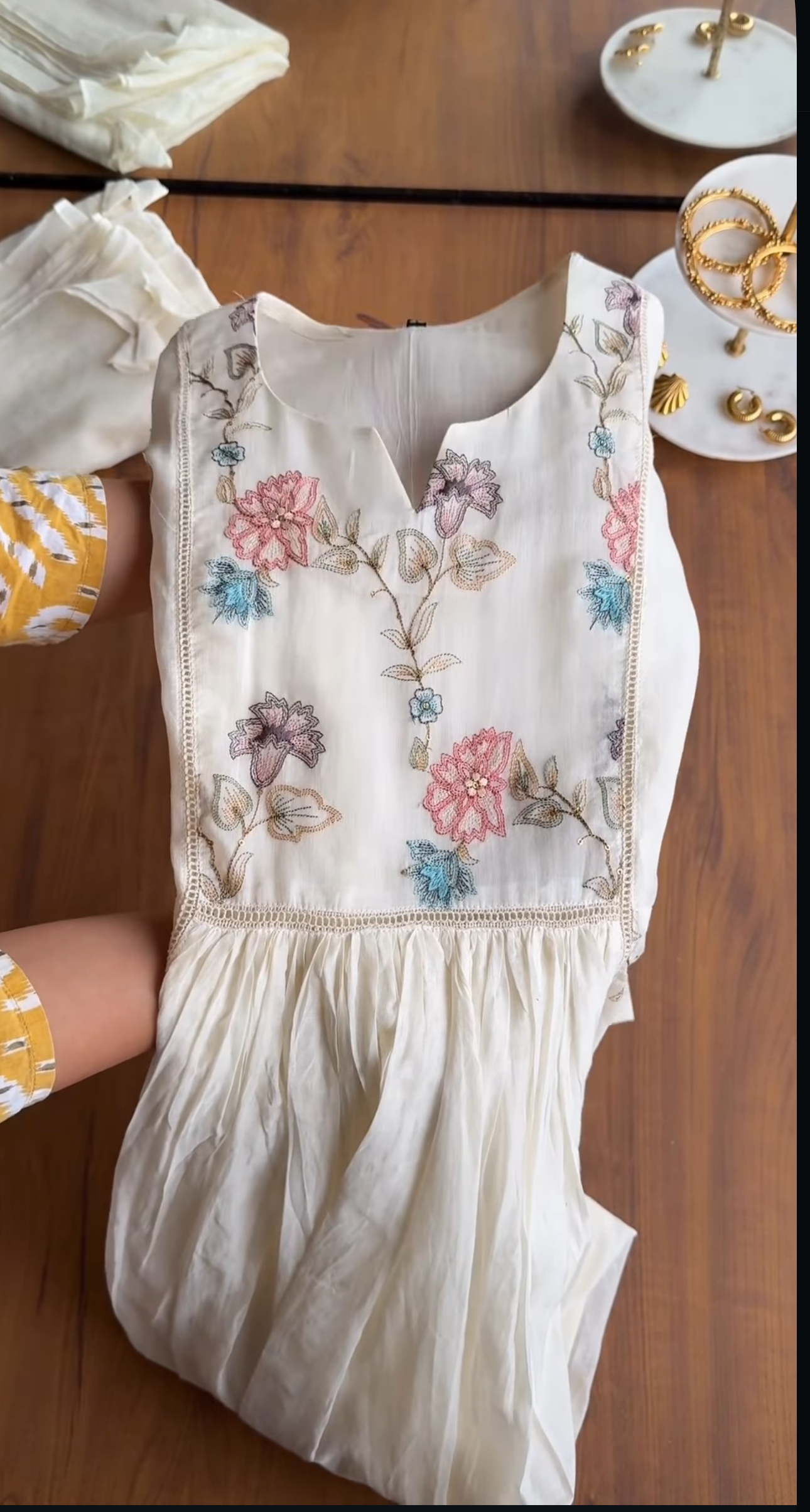 Tisha Mul Chanderi Dress