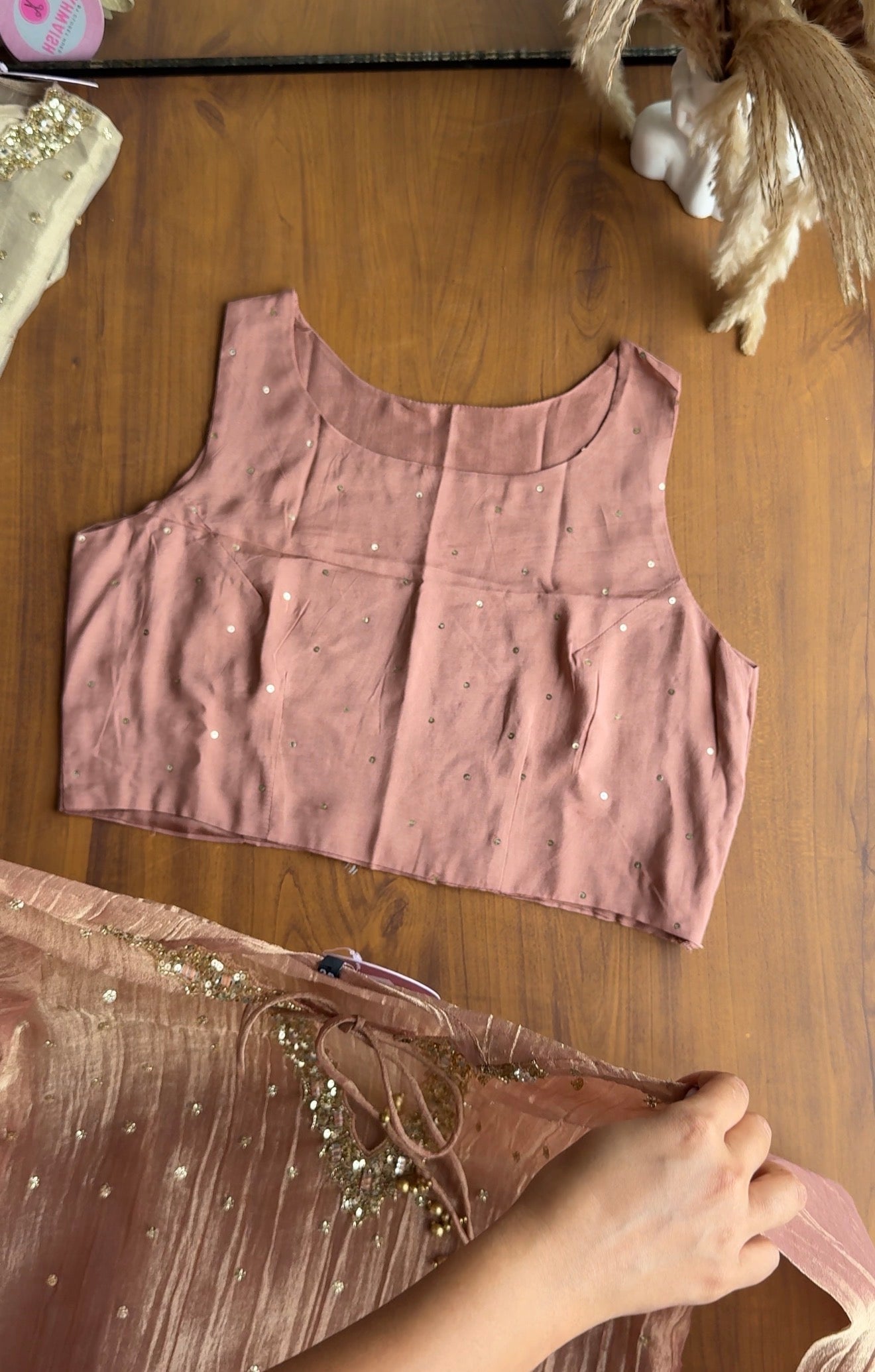 Kashi three piece hand work Coords - Peach