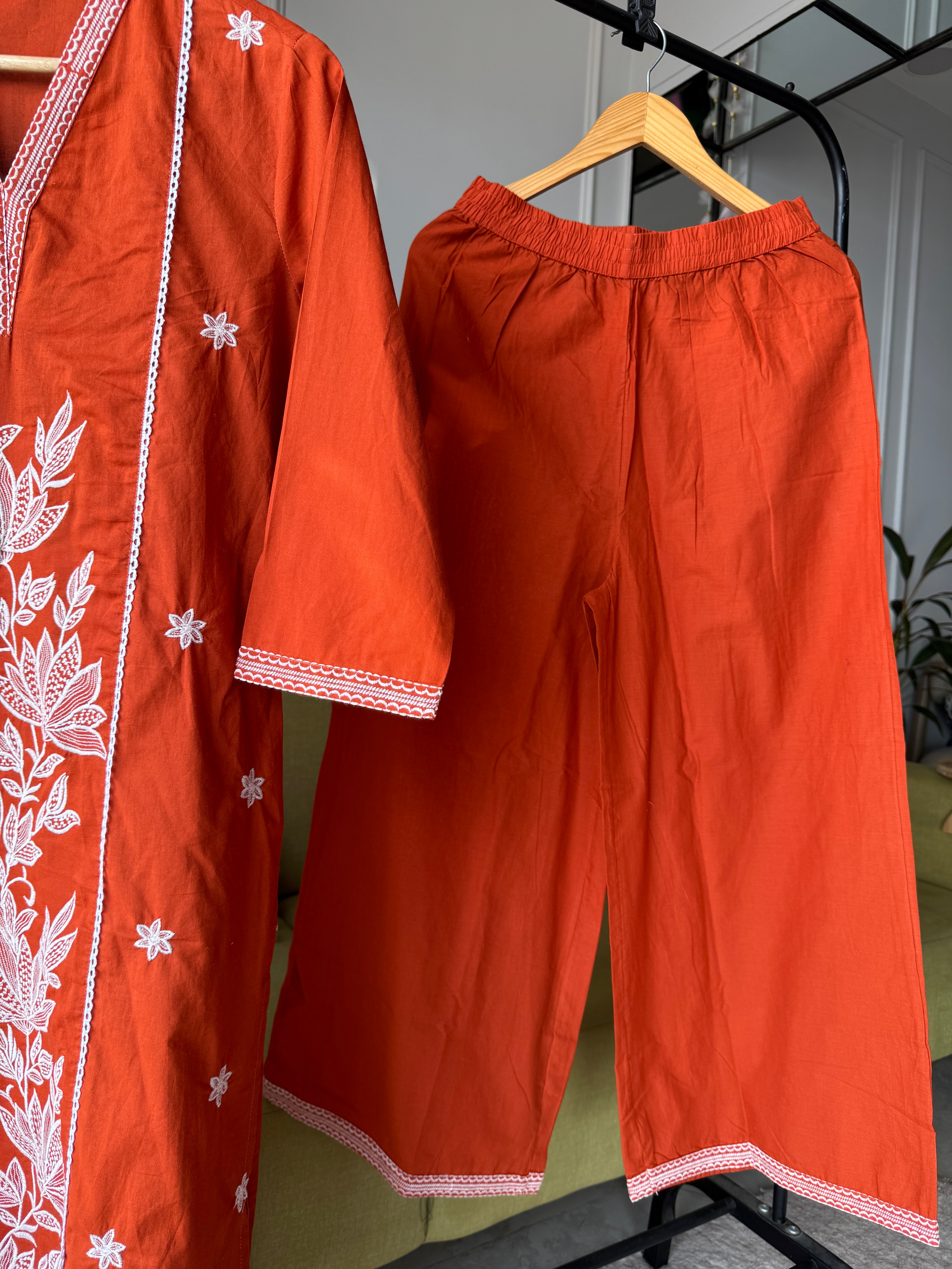 Neelam Cotton Embroided Drees