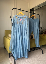 Tanvi Mul Chanderi Handwork Dress