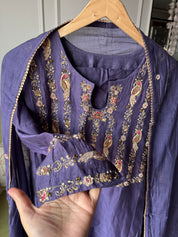 Vartika Mul Chanderi Handwork Dress