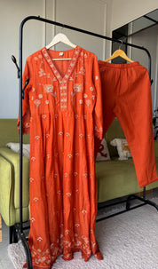 Kusum Cotton Embroided Dress