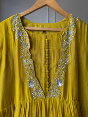 Pralambika Designer neck anarkali dress