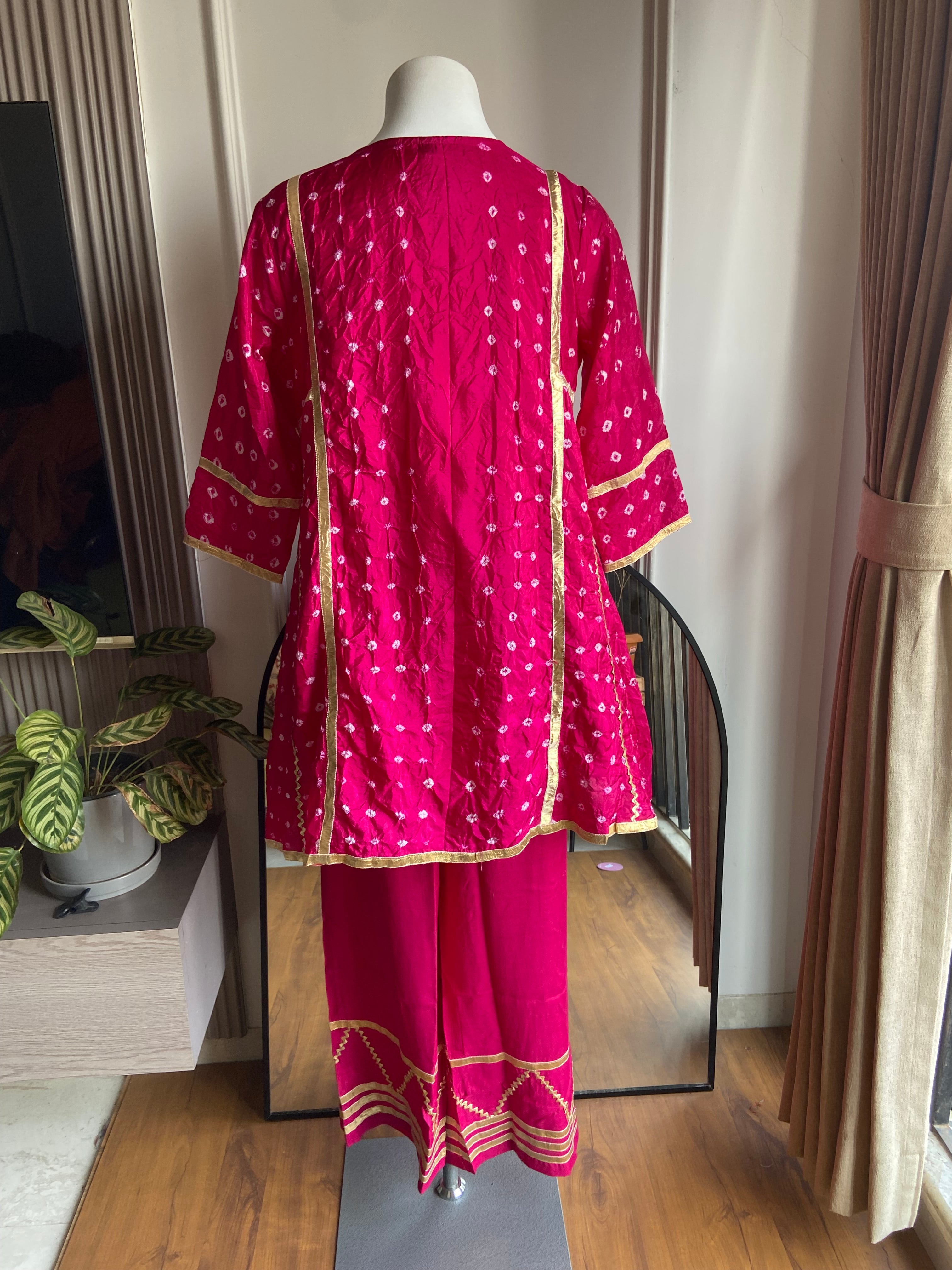 Yashika bandhani gottapati coords- Pink