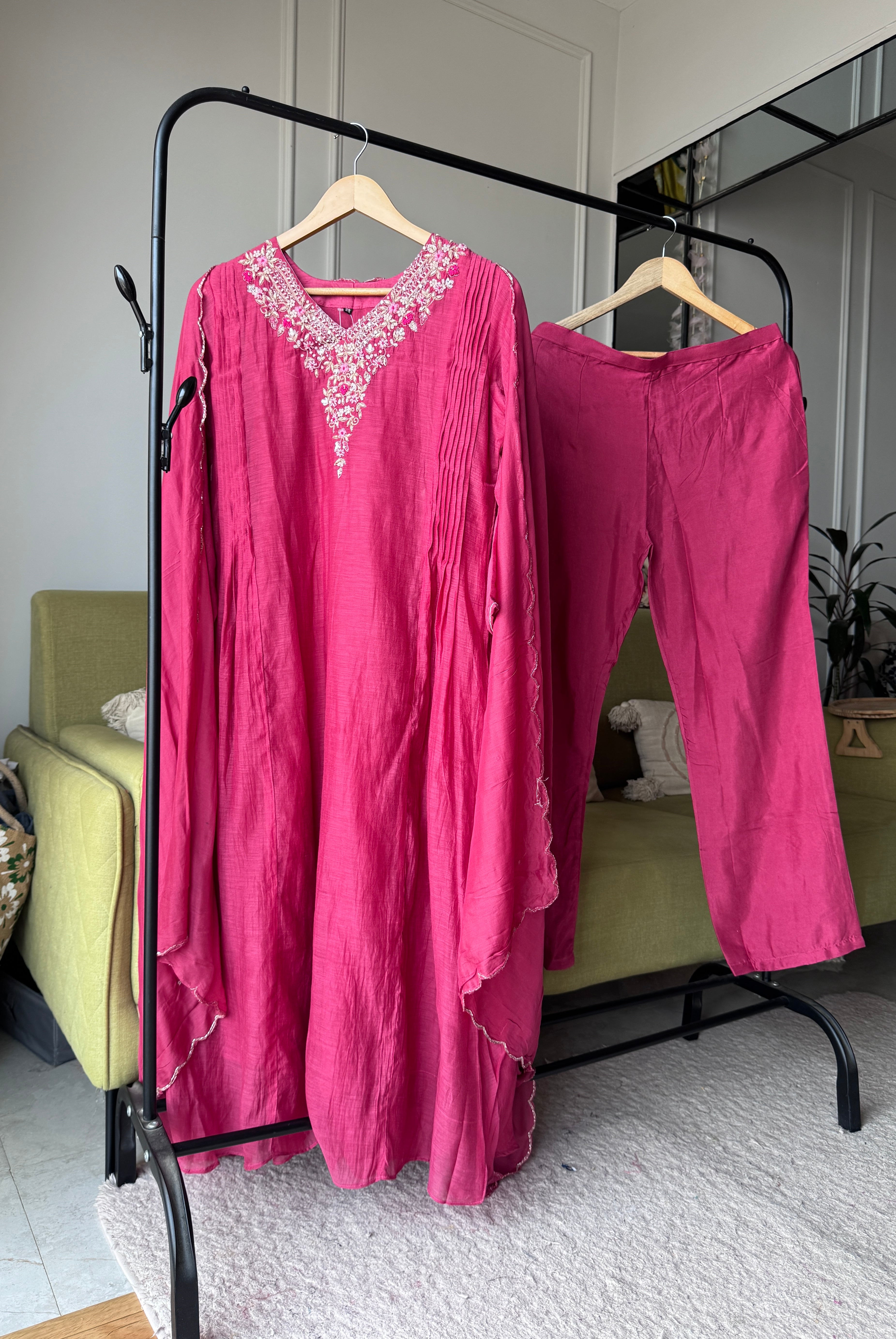 Handwork Mul Chanderi Dress