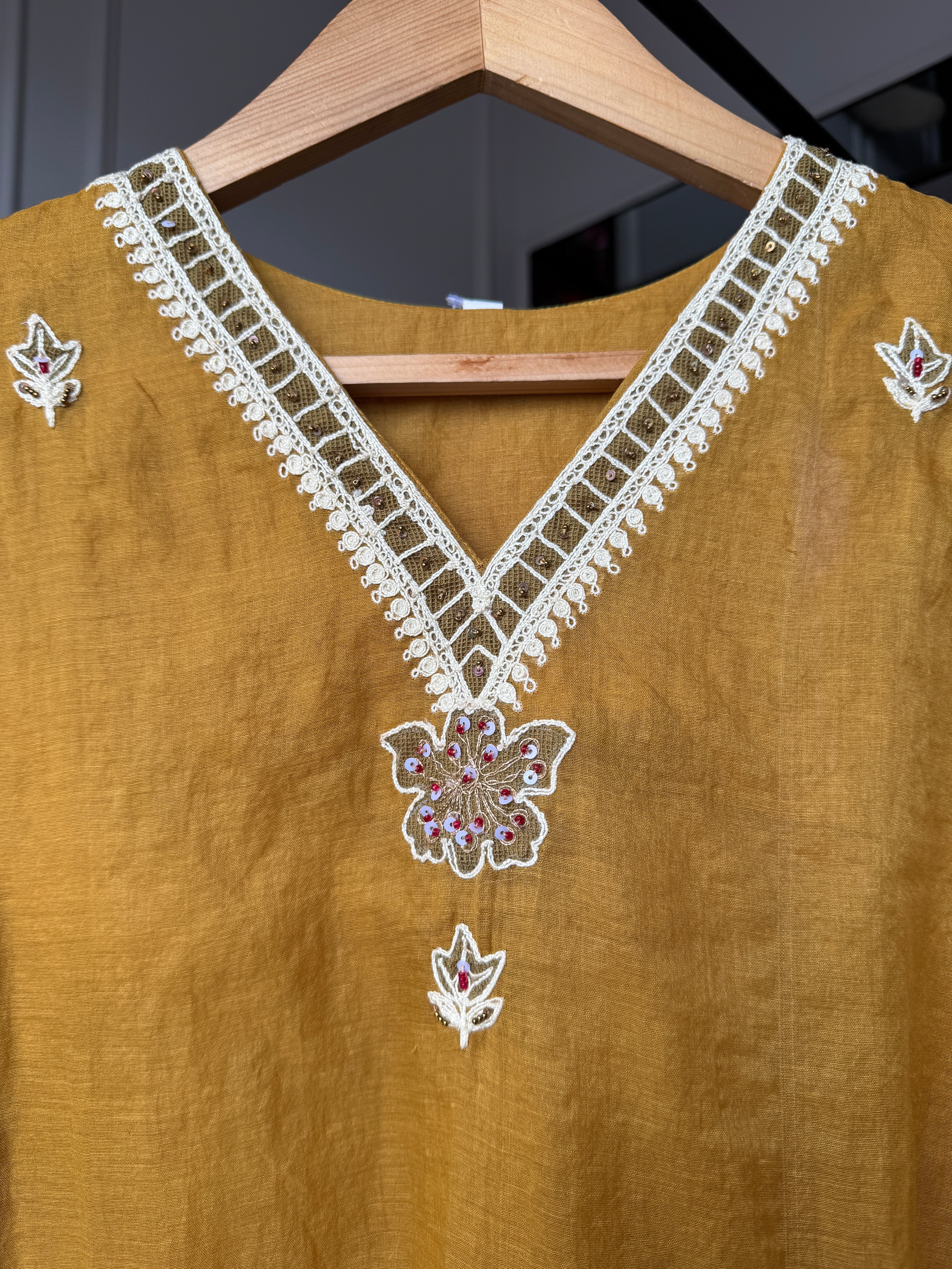 Swati Mul Chanderi Farshi Pants Dress