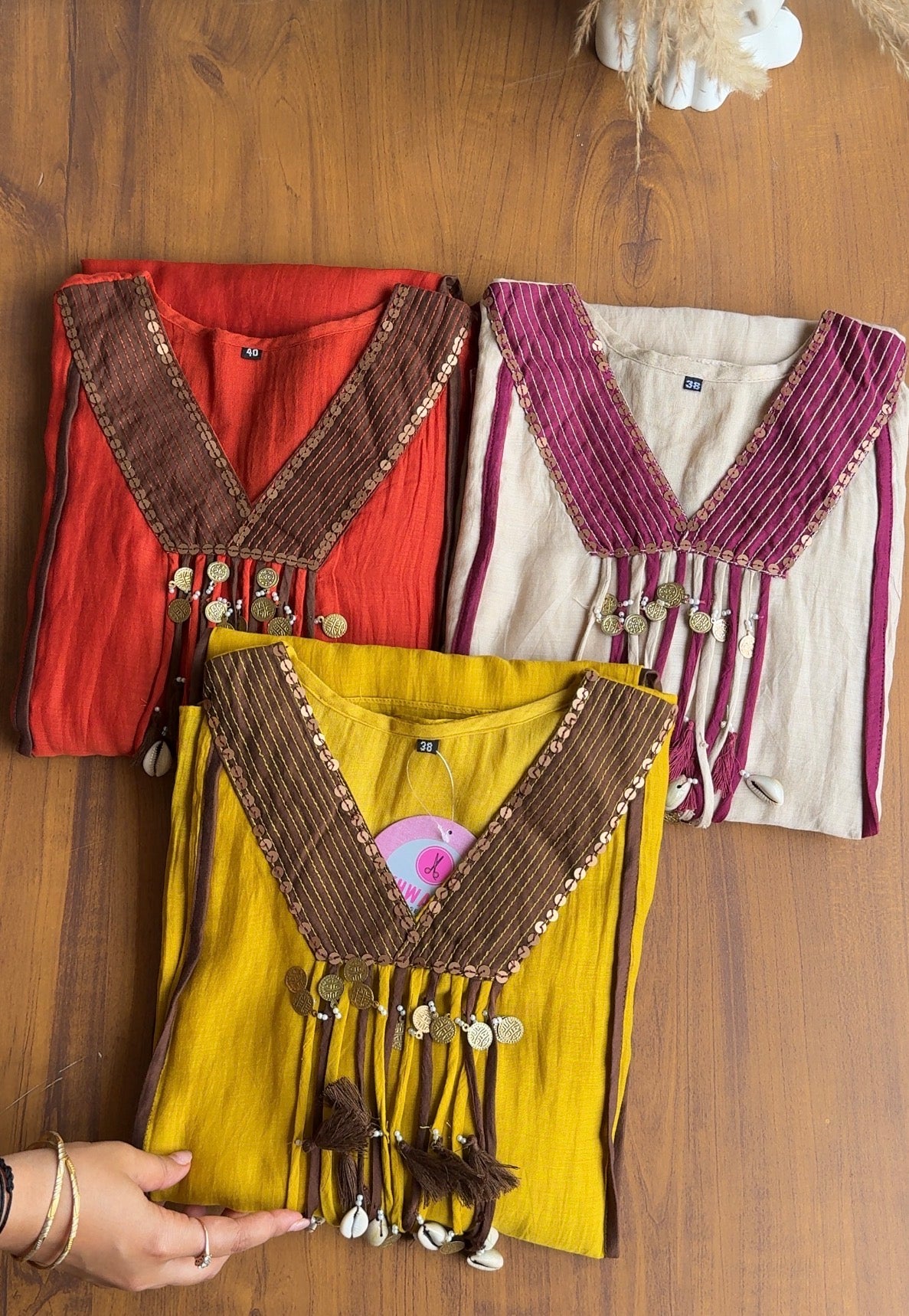Arohi Tassel And Kaudi Latkan Dress- Ivory
