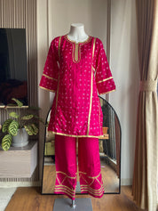 Yashika bandhani gottapati coords- Pink