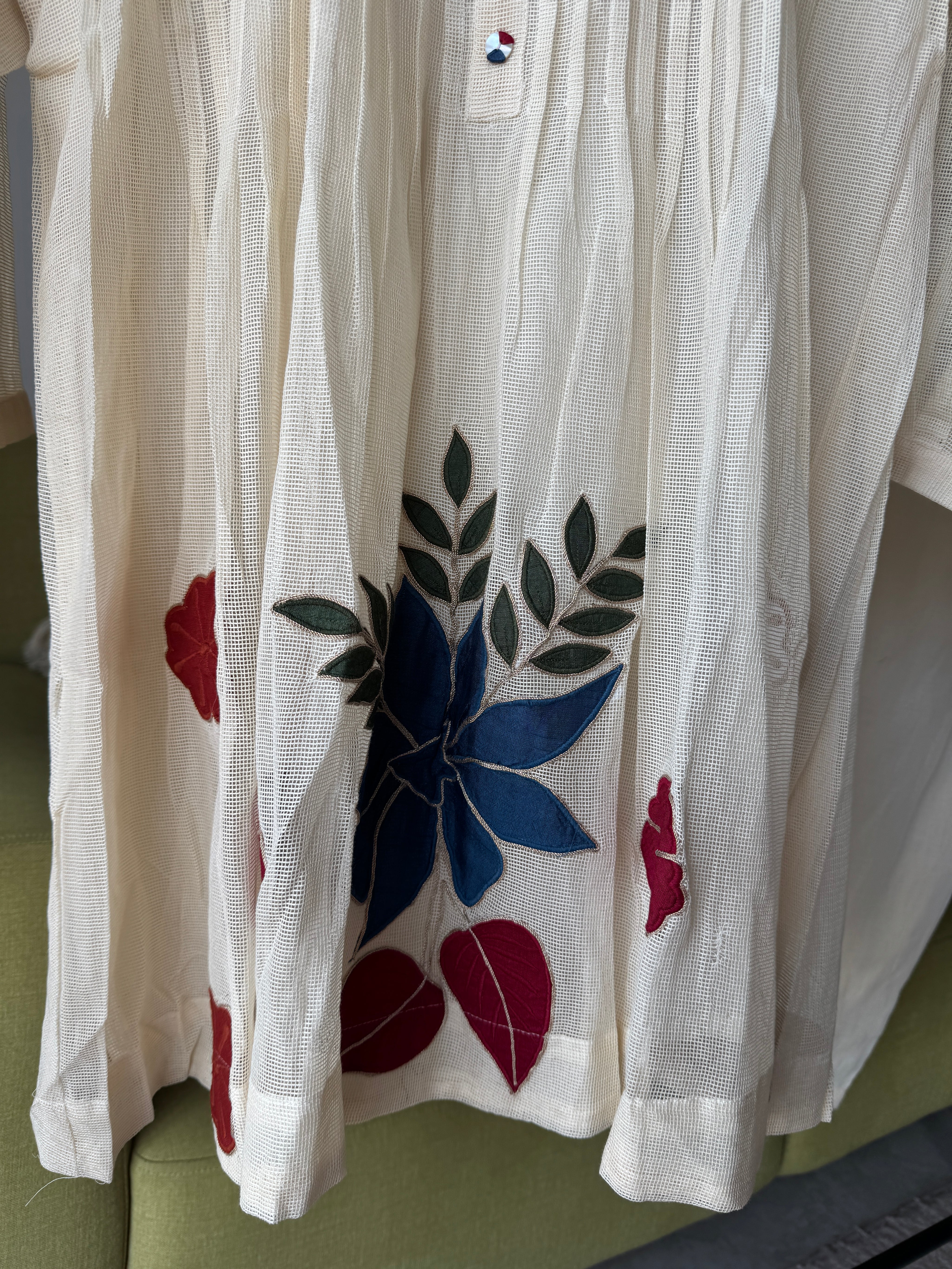 Sudha Embroided Khadi Cotton Coord Set