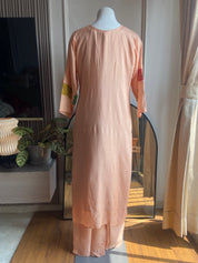 Jasmine Embroided Dress- Peach