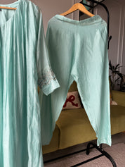 Priyanka Mul Chanderi Pleated Handwork Dress