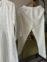 Payal Lakhnawi Anarkali Dress- White