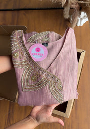 Prachi Short Kurta Angrakha Dress-Pink