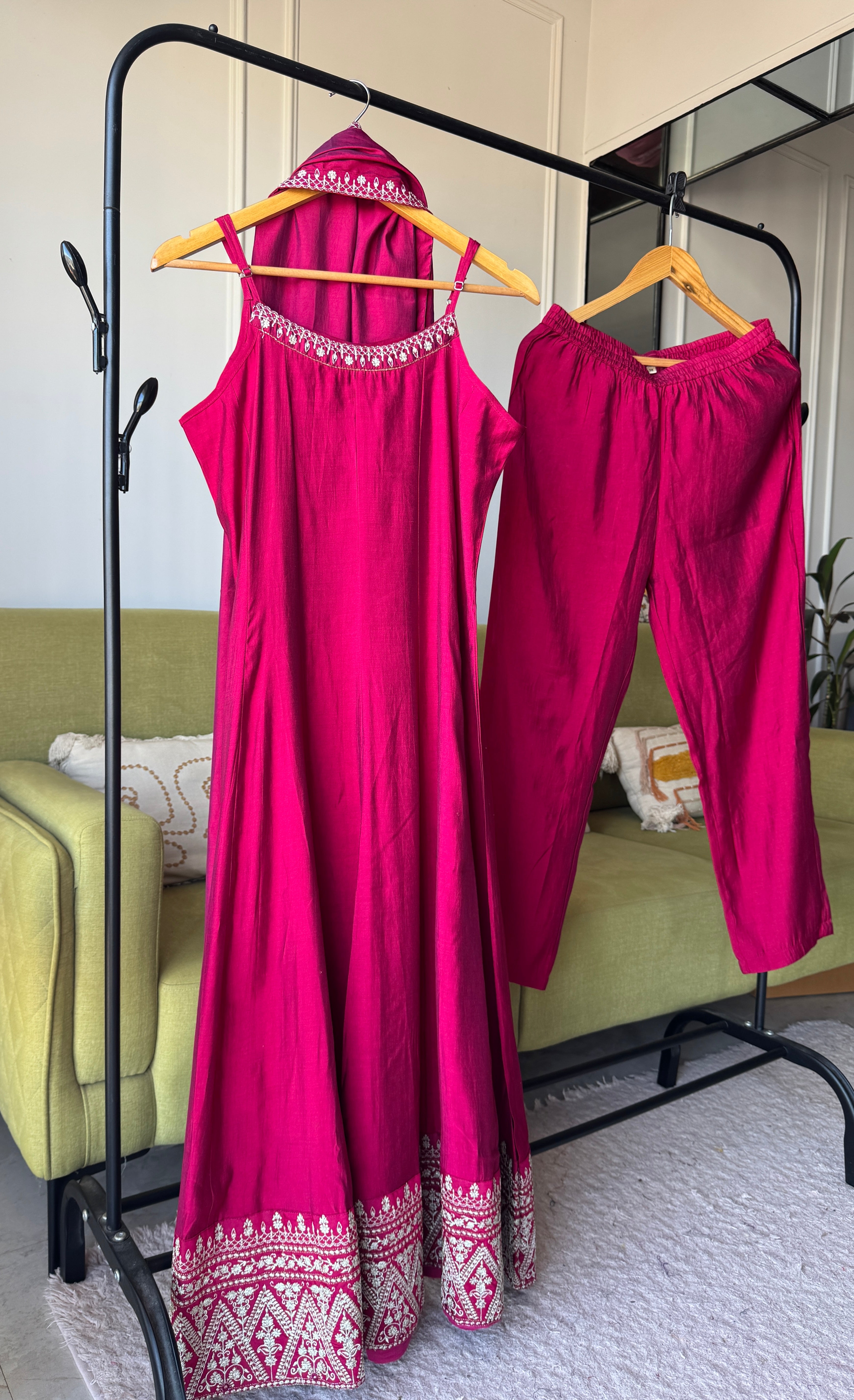 Tulsi Handwork Muslin Dress