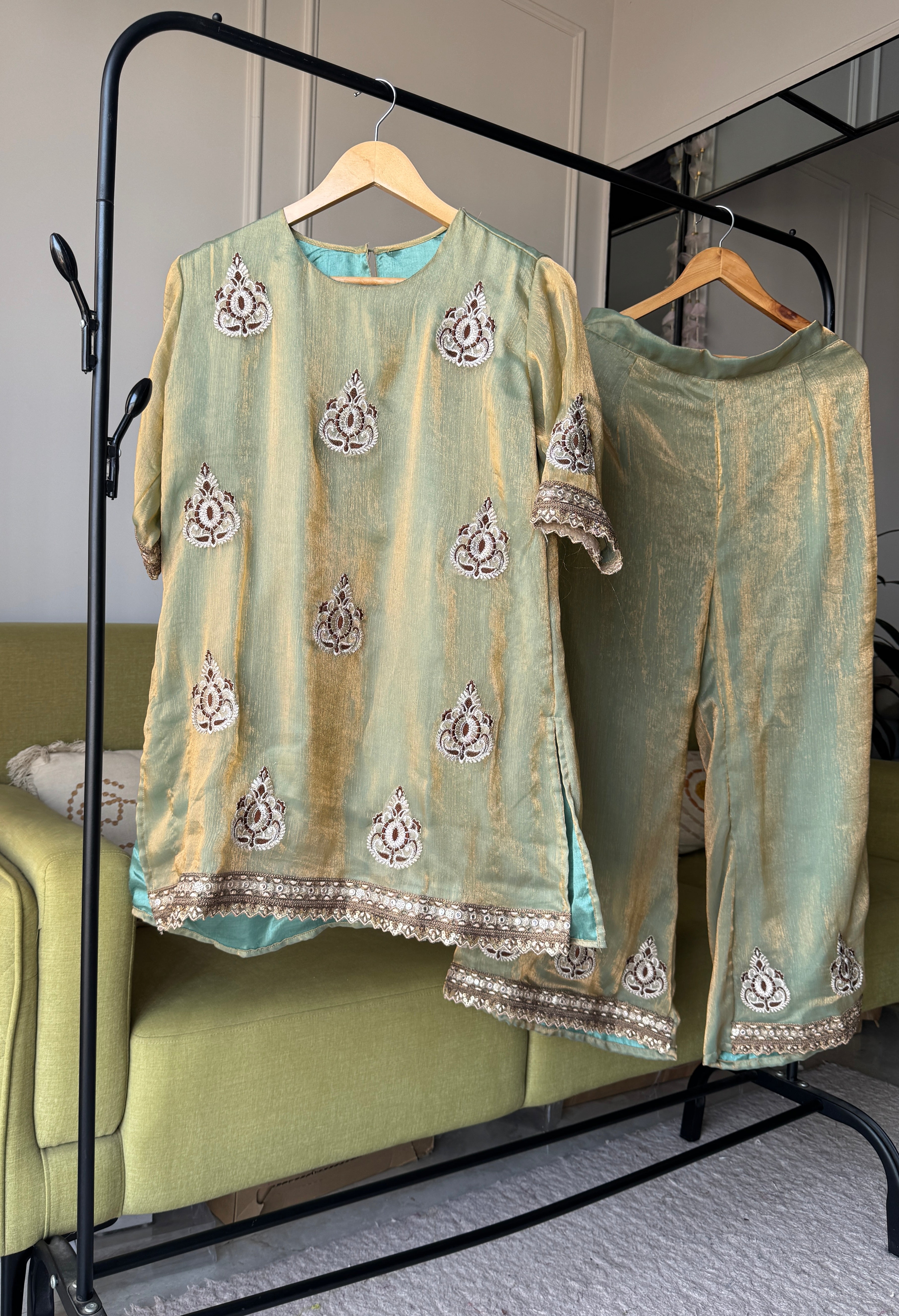 Nilima Tissue Embroided Dress