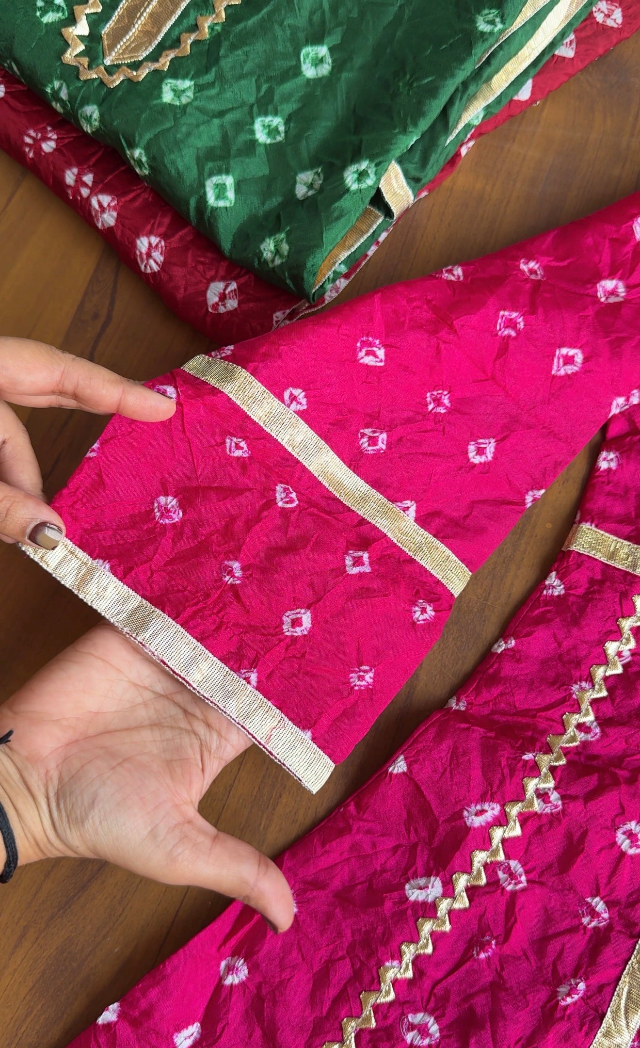 Yashika bandhani gottapati coords- Pink
