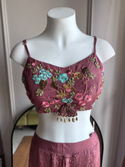 Sneha Handwork Jacket With Padded Top And Super Flare Plazzo - Gajar