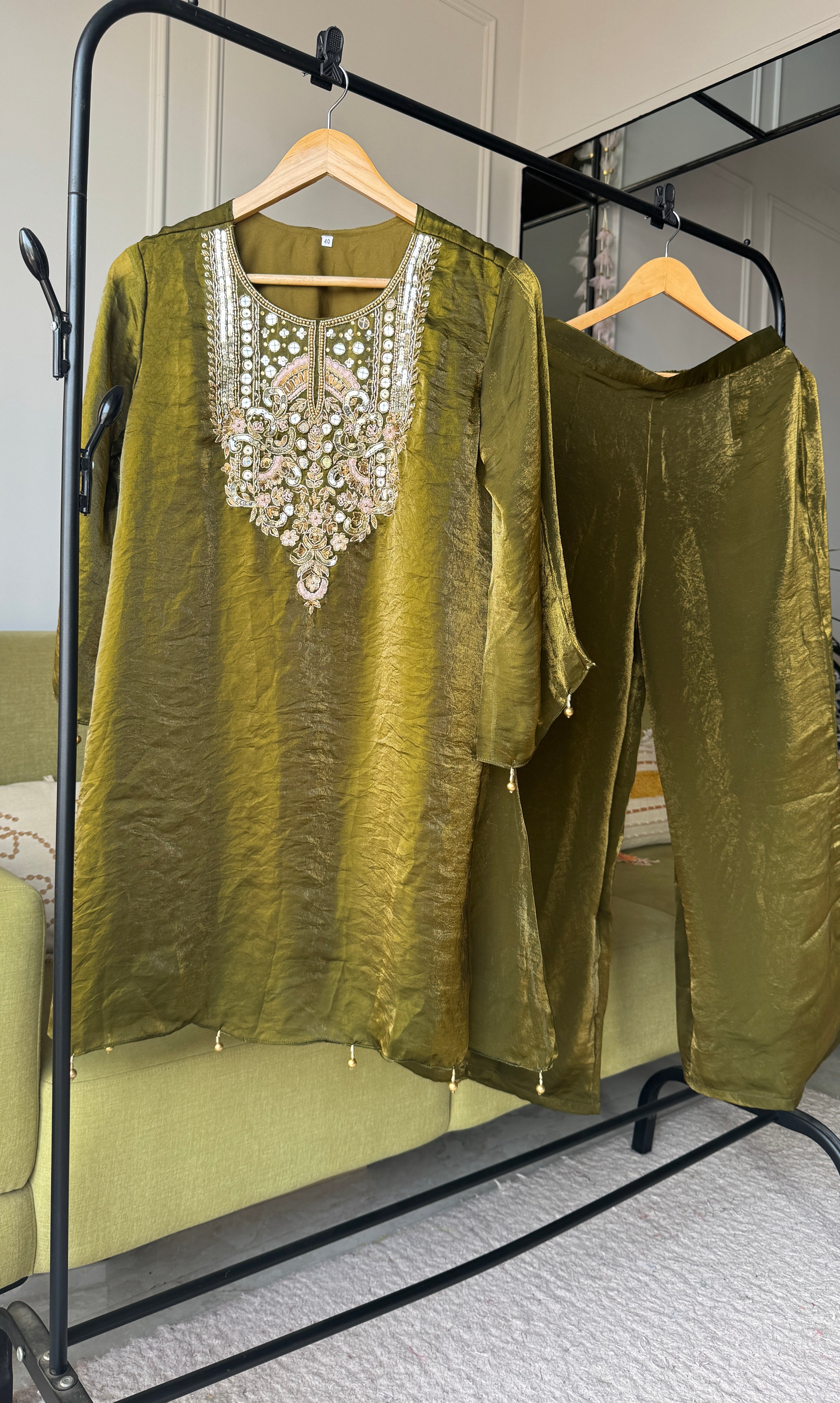 Meher Glass Tissue Coord Set