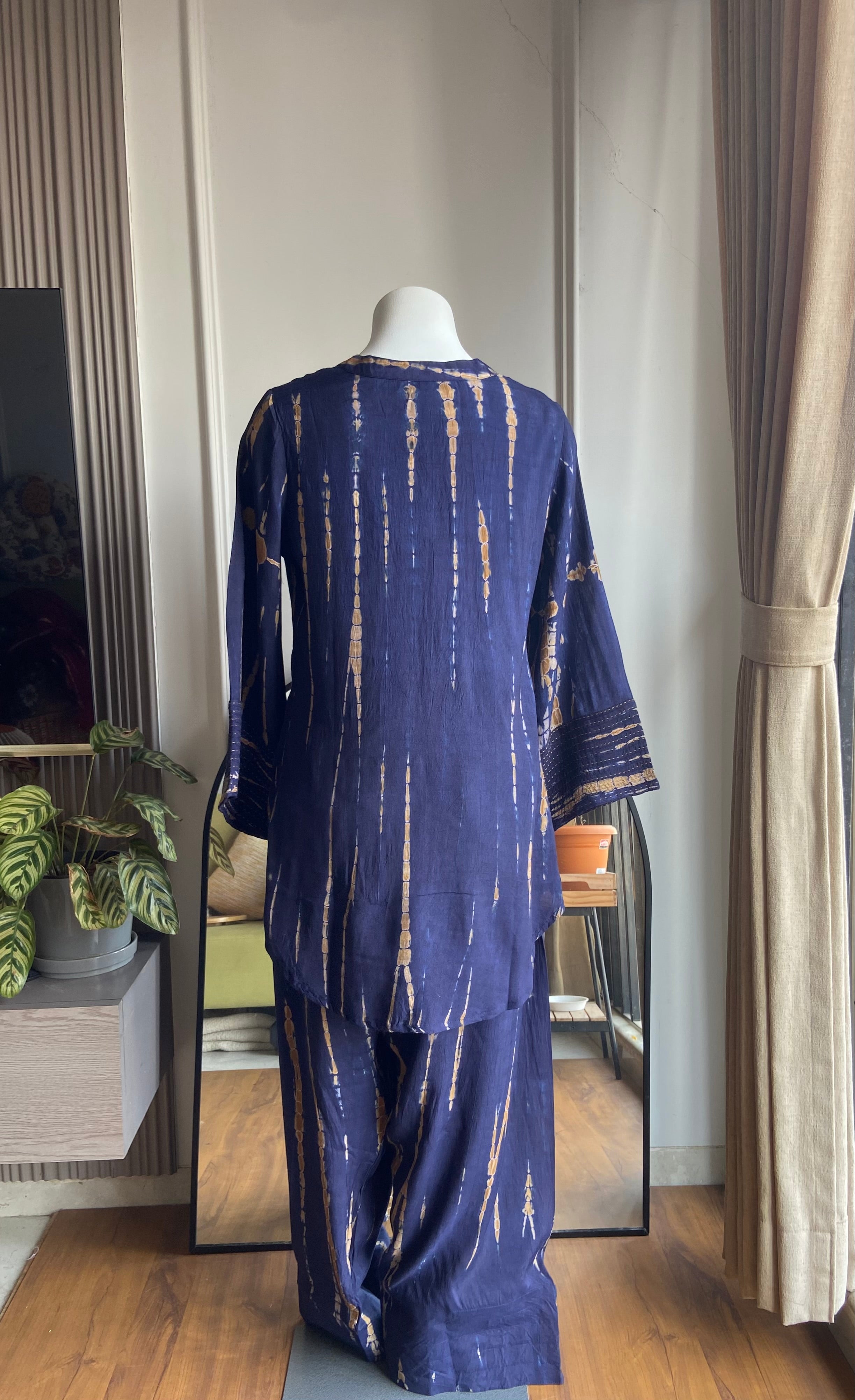 Gita Cotton Coord Set- Blue