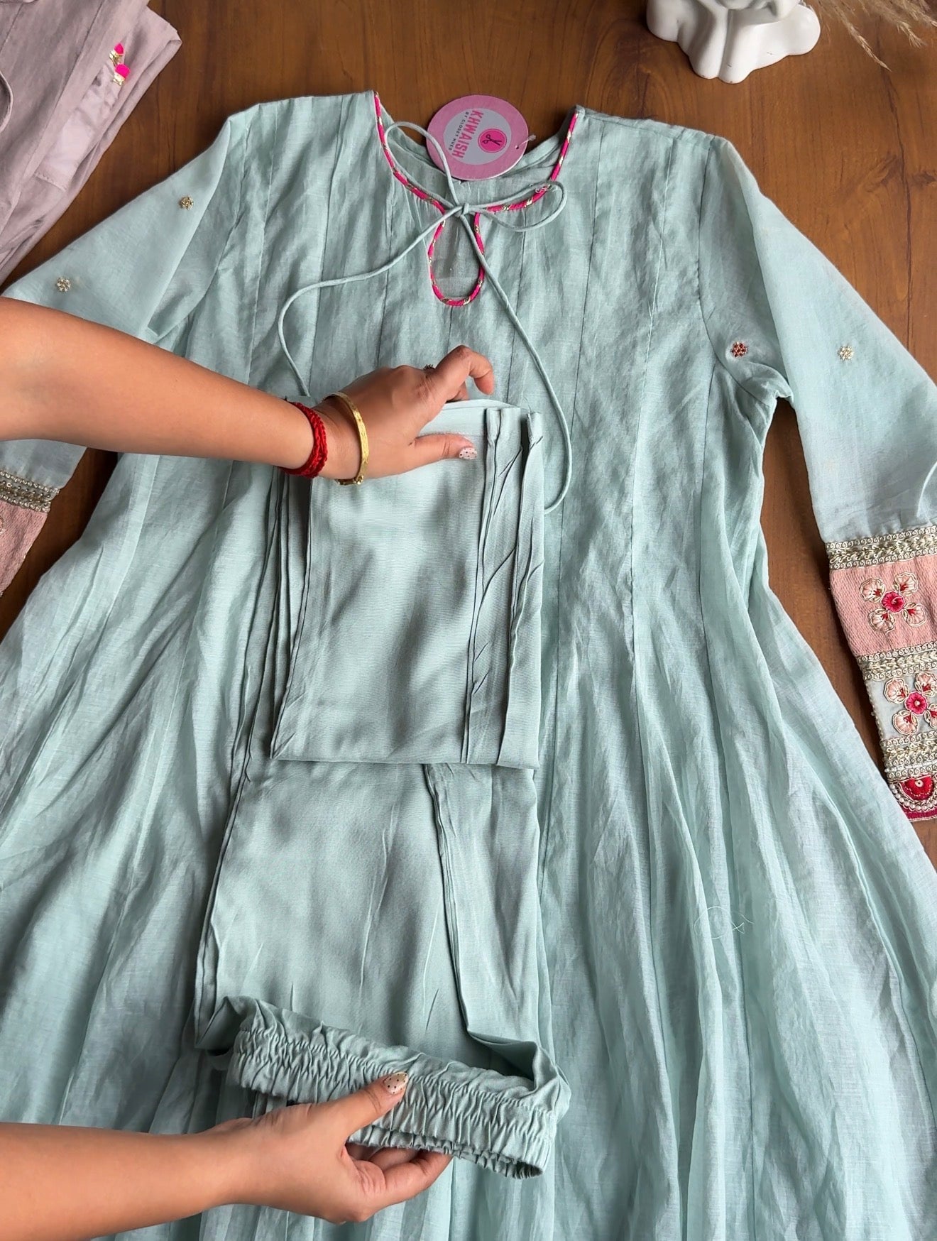 Shrishti Anarkali dress- Powder Blue
