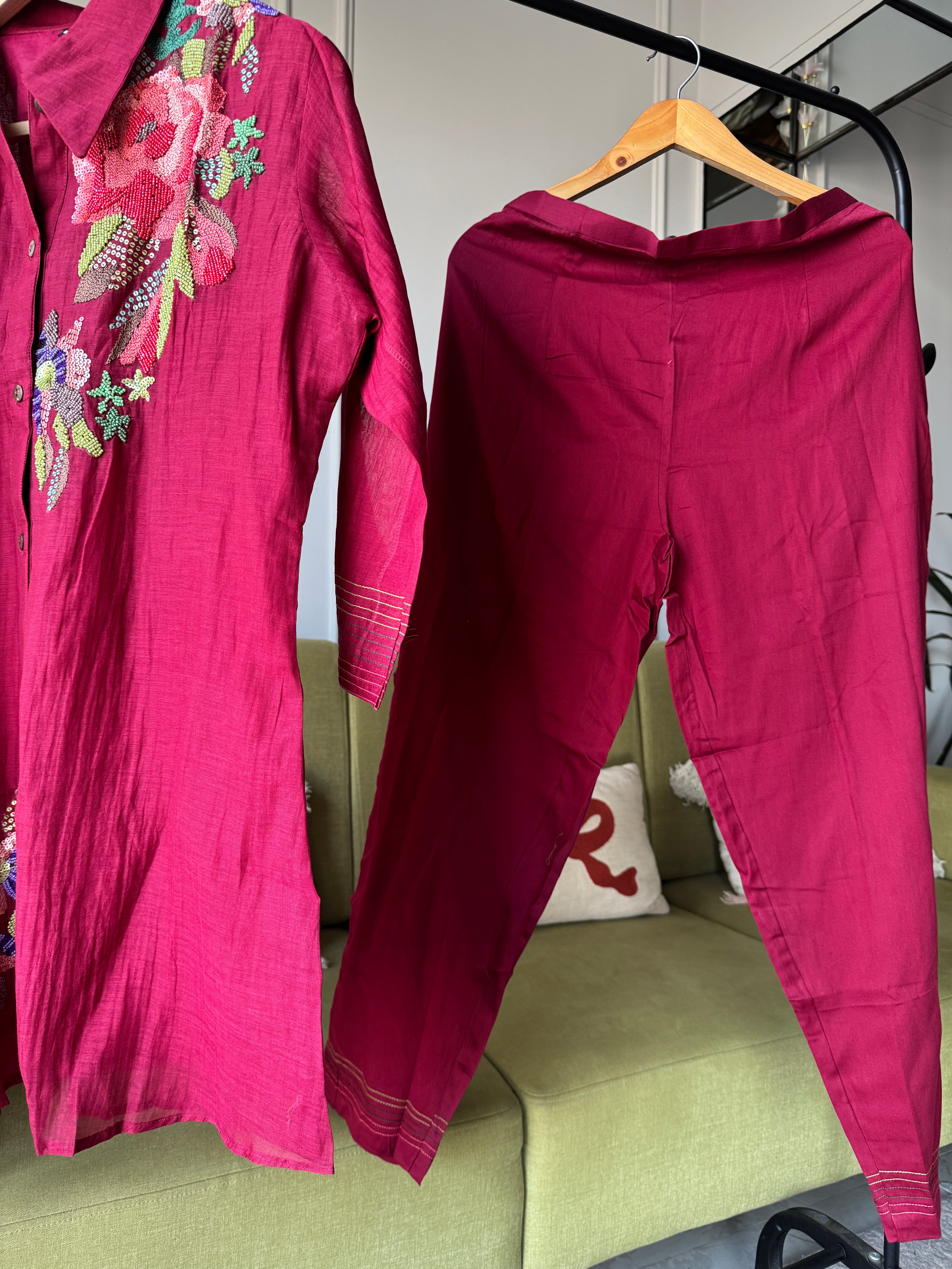 Tara Mul Chanderi Coord Set