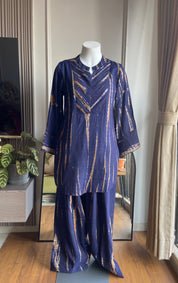 Gita Cotton Coord Set- Blue
