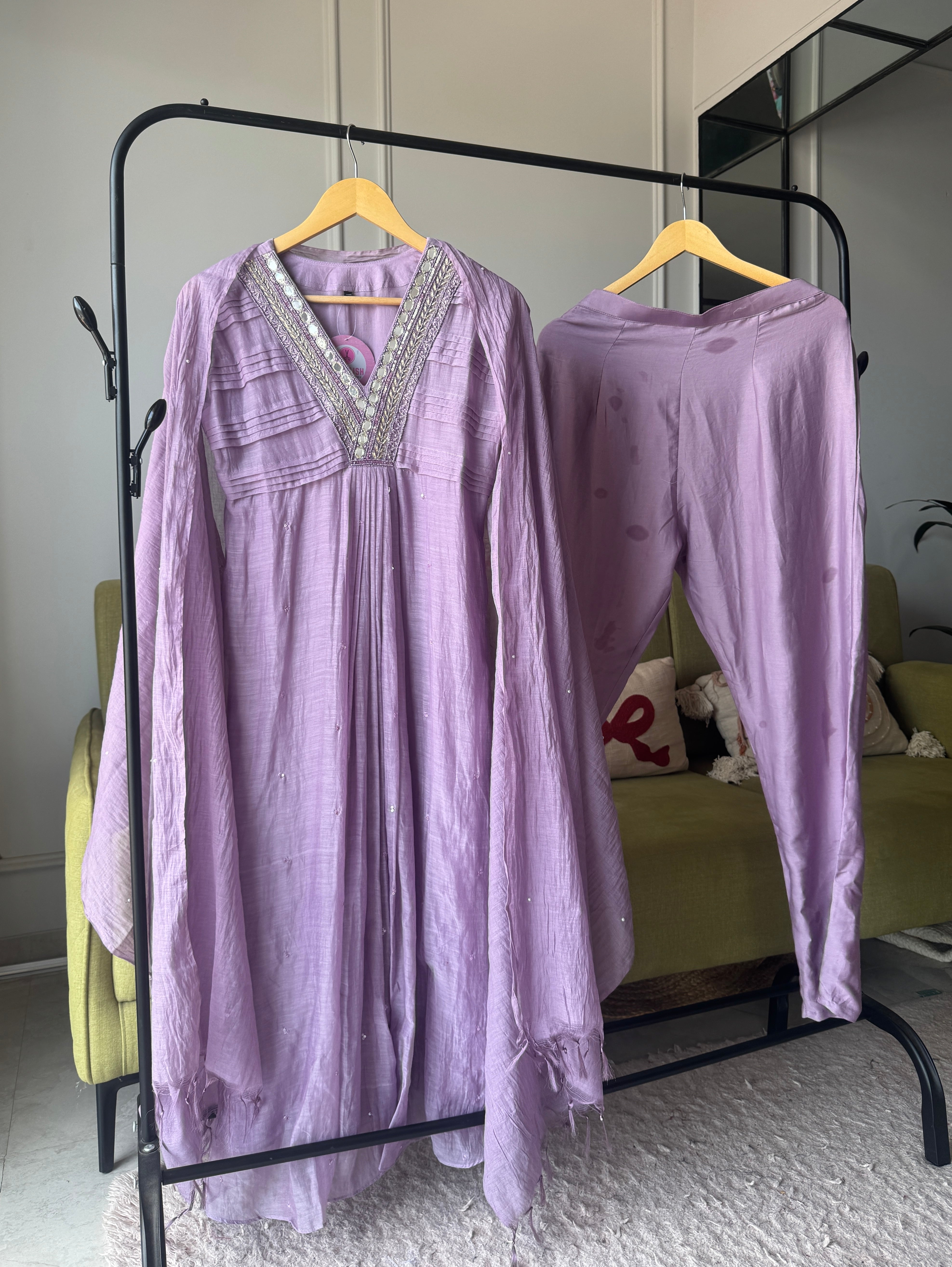 Dua Mul Chanderi Aline Dress (Make to Order)