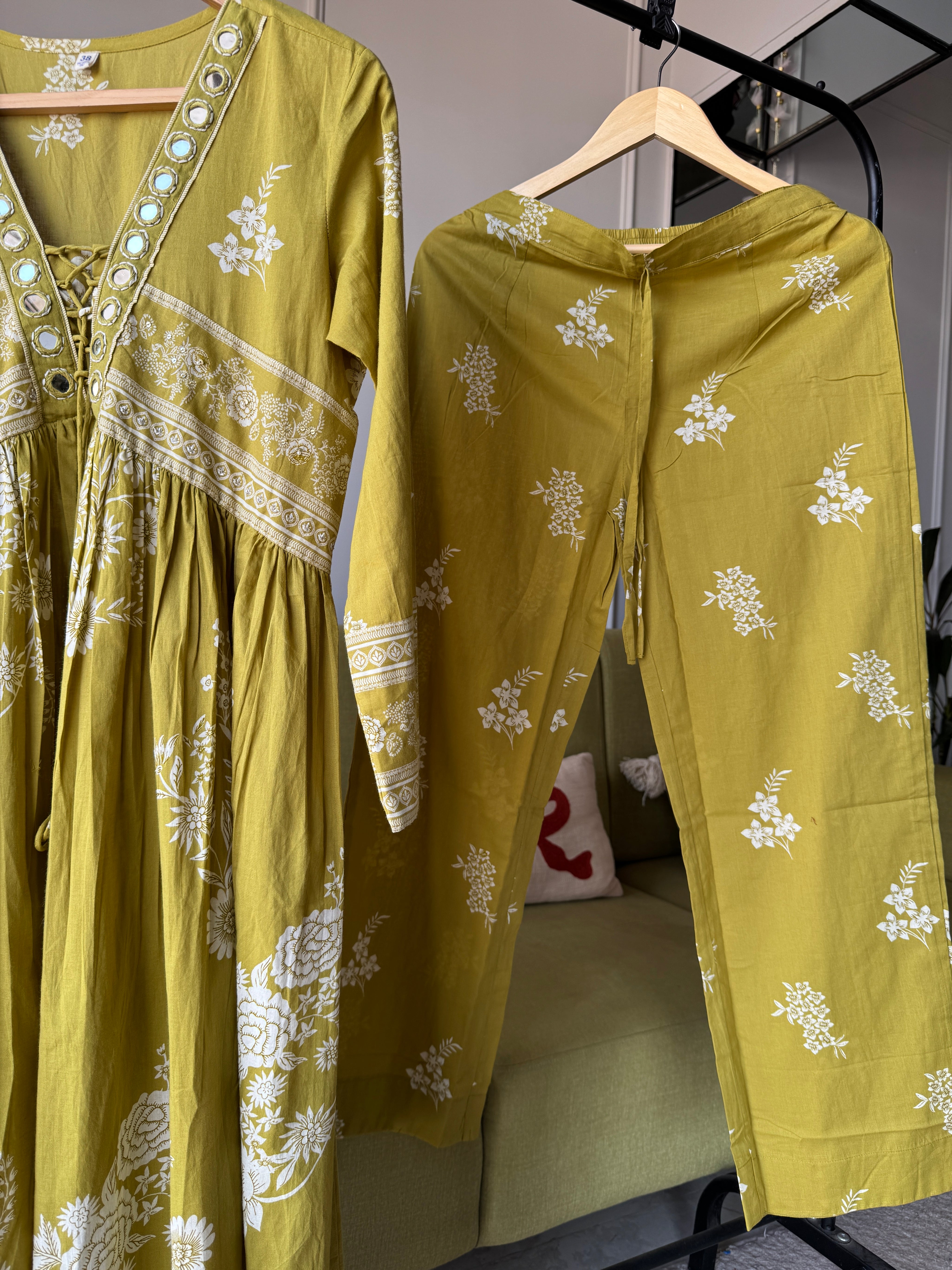 Ritika Mirror Work Anarkali Dress