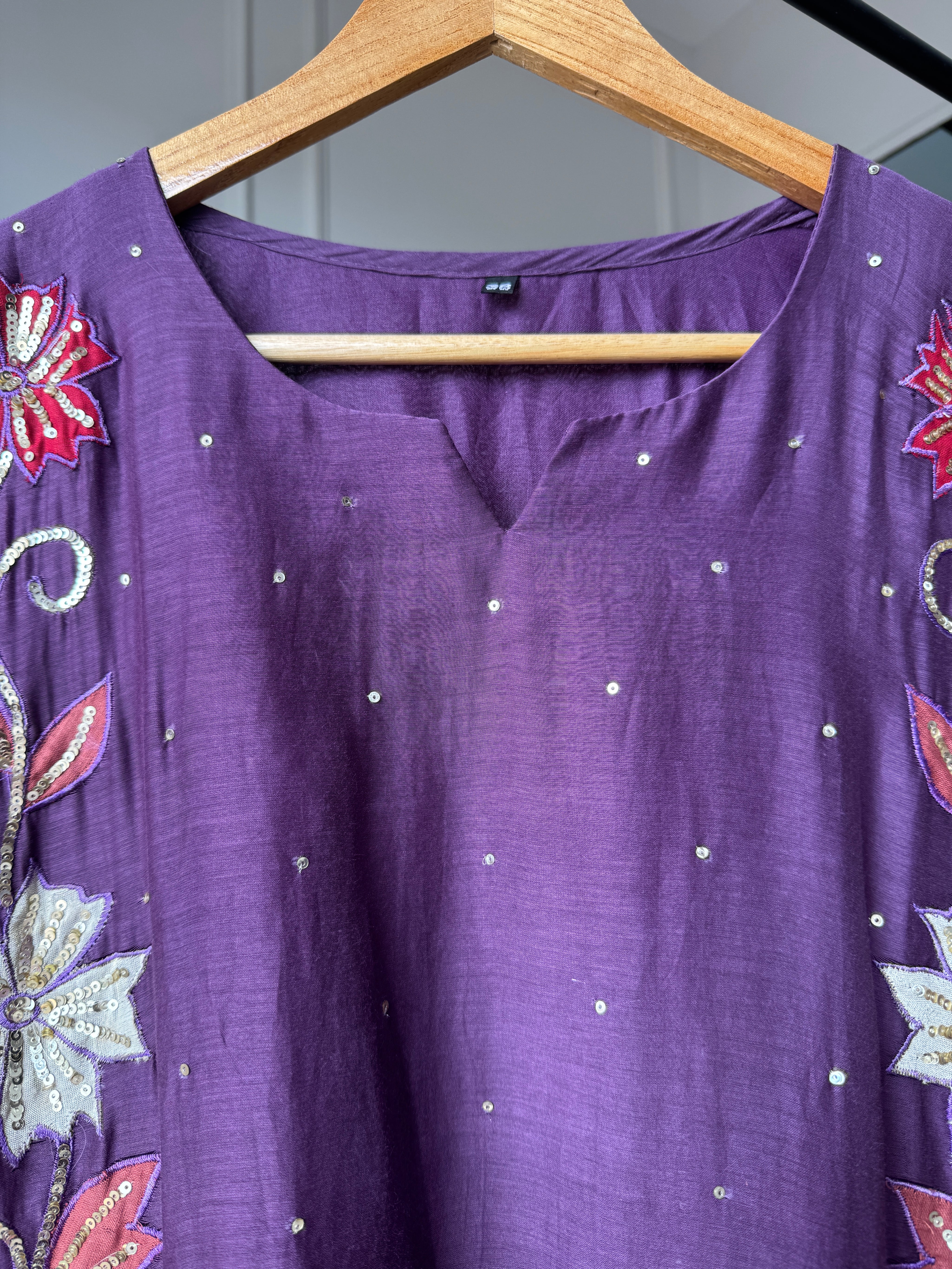 Bhavana Mul Chanderi Patchwork Dress