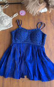 Jenna Handwork Sharara Dress- White